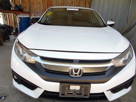 2016 Honda Civic EX-L White Sedan 1.5L Turbo AT #A24914